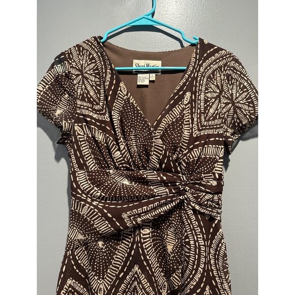 Vintage Women’s Size 6 Brown Fall Dress Cottagecore Romantic Midi Retro Chic - Picture 1 of 9